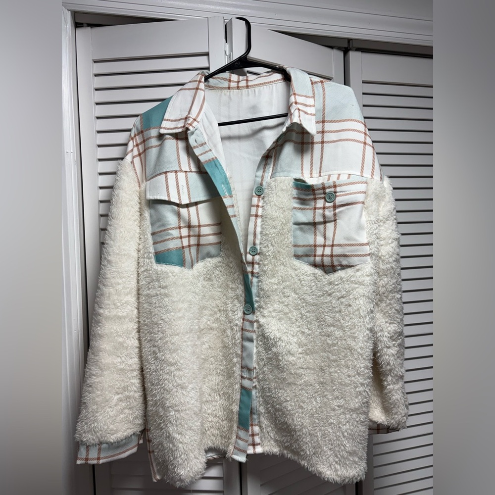 Plaid and Sherpa Jacket